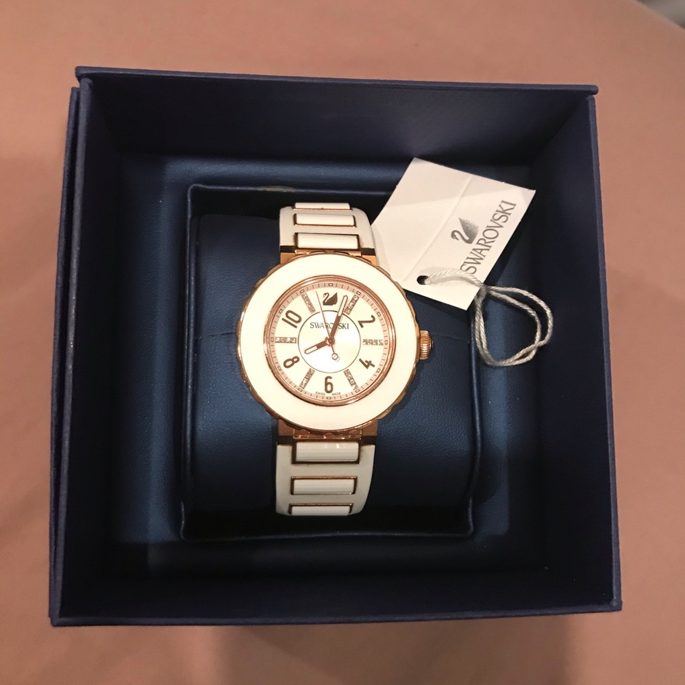 Swarovski white watch